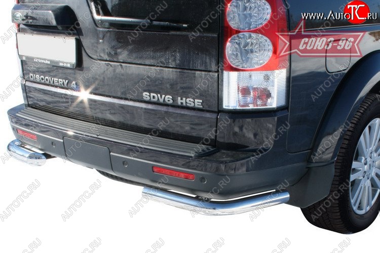 11 249 р. Защита заднего бампера Souz-96 (d60)  Land Rover Discovery  4 L319 (2009-2016)