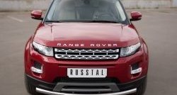 Одинарная защита переднего бампера диаметром 63 мм (Prestige u Pure) Russtal Land Rover Range Rover Evoque 1 L538 дорестайлинг 3 дв. (2011-2015)