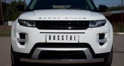 19 099 р. Защита переднего бампера (Ø75х42 мм, нержавейка, Dynamic) Russtal  Land Rover Range Rover Evoque  1 L538 (2011-2015). Увеличить фотографию 1