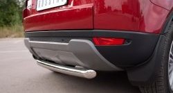 15 999 р. Одинарная защита заднего бампера из трубы диаметром 76 мм (Prestige u Pure) Russtal  Land Rover Range Rover Evoque  1 L538 (2011-2015). Увеличить фотографию 3