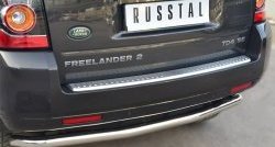 17 649 р. Защита заднего бампера (Ø63 мм волна, нержавейка) Russtal Land Rover Freelander L359 1-ый рестайлинг (2010-2012). Увеличить фотографию 2