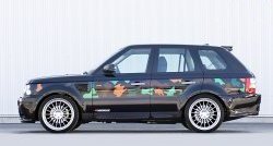 5 199 р. Пороги накладки HAMANN CONQUEROR I  Land Rover Range Rover Sport  1 L320 (2005-2009) (Неокрашенные). Увеличить фотографию 4