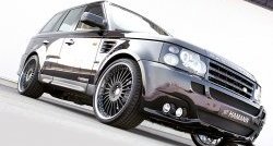 5 199 р. Пороги накладки HAMANN CONQUEROR I Land Rover Range Rover Sport 1 L320 дорестайлинг (2005-2009) (Неокрашенные). Увеличить фотографию 8