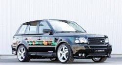 5 199 р. Пороги накладки HAMANN CONQUEROR I Land Rover Range Rover Sport 1 L320 дорестайлинг (2005-2009) (Неокрашенные). Увеличить фотографию 1