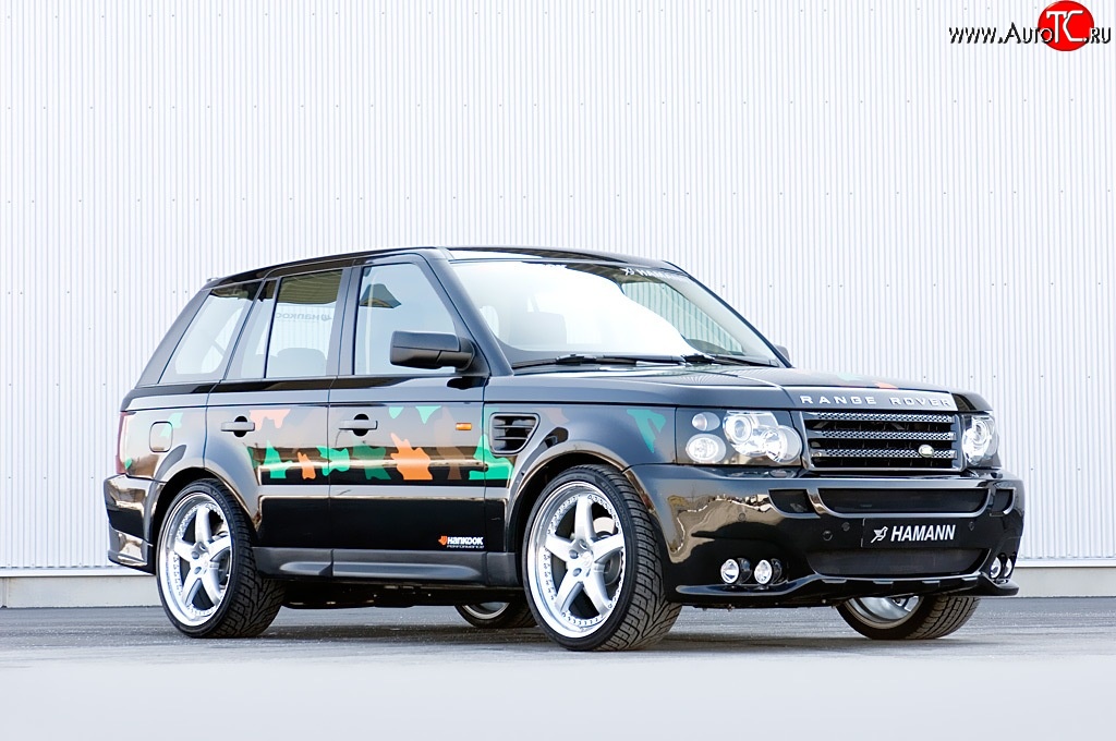 5 199 р. Пороги накладки HAMANN CONQUEROR I Land Rover Range Rover Sport 1 L320 дорестайлинг (2005-2009) (Неокрашенные)