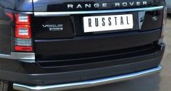 5 599 р. Одинарная защита заднего бампера из трубы диаметром 63 мм (Voque) Russtal  Land Rover Range Rover  4 L405 (2012-2017). Увеличить фотографию 2