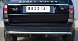 5 599 р. Одинарная защита заднего бампера из трубы диаметром 63 мм (Voque) Russtal  Land Rover Range Rover  4 L405 (2012-2017). Увеличить фотографию 1
