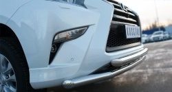 24 699 р. Защита переднего бампера (2 трубыØ63 мм, нержавейка) SLITKOFF Lexus GX460 J150 1-ый рестайлинг (2013-2019). Увеличить фотографию 3