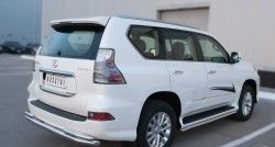 23 999 р. Защита заднего бампера (Ø63 и 42 мм, с углами, нержавейка) SLITKOFF Lexus GX460 J150 1-ый рестайлинг (2013-2019). Увеличить фотографию 2