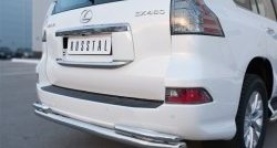 23 999 р. Защита заднего бампера (Ø63 и 42 мм, с углами, нержавейка) SLITKOFF Lexus GX460 J150 1-ый рестайлинг (2013-2019). Увеличить фотографию 3