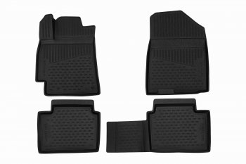 Комплект 3D ковриков салона TRIUMF Lexus GX 460 2 J150 1-ый рестайлинг (2013-2019)  (Черные)