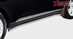 17 819 р. Защита порогов Souz-96 (d60)  Lexus RX ( 350,  270) (2012-2019). Увеличить фотографию 1