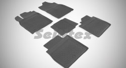 4 749 р. Износостойкие коврики в салон с высоким бортом SeiNtex Premium 4 шт. (резина)  Lexus ES  300h (2012-2015). Увеличить фотографию 1