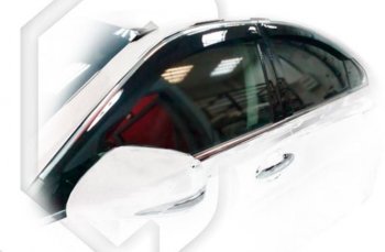 Дефлектора окон CA-Plastic Lexus (Лексус) ES (ЕС)  350 (2006-2012) 350 5 XV40  дорестайлинг, 5 XV40 рестайлинг  (Classic полупрозрачный)