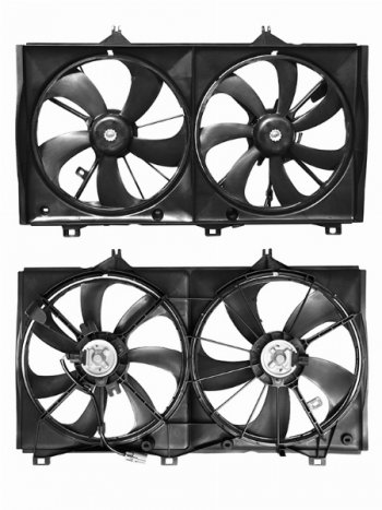 Вентилятор радиатора в сборе (2AZFE/2GRFE) SAT Lexus ES 350 5 XV40  дорестайлинг (2006-2009)