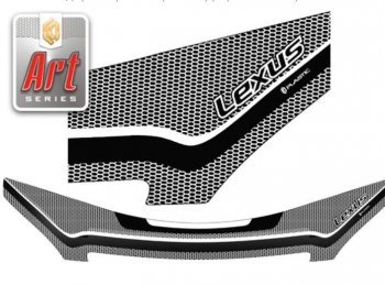 2 799 р. Дефлектор капота CA-Plastiс  Lexus GX  470 J120 (2002-2007) (Серия Art графит). Увеличить фотографию 1