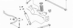 349 р. Полиуретановая втулка амортизатора задней подвески (верхнего крепления, нижняя) Точка Опоры Lexus GX 470 J120 дорестайлинг (2002-2007). Увеличить фотографию 2