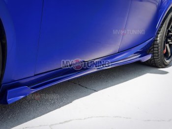 15 499 р. Накладки на пластиковые пороги (сплиттеры) MV-tuning  Lexus IS250  XE30 седан (2013-2016) (Неокрашенные). Увеличить фотографию 6