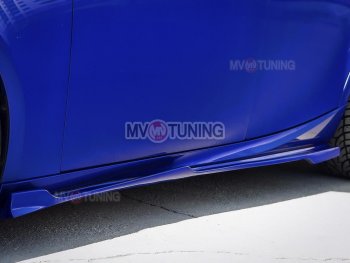 12 899 р. Накладки на пластиковые пороги (сплиттеры) MV-tuning  Lexus IS250  XE30 седан (2013-2016) (Неокрашенные). Увеличить фотографию 7