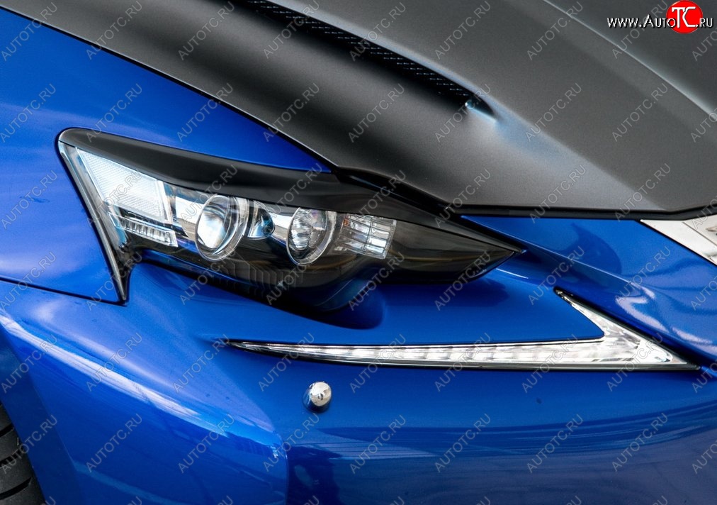 1 149 р. Реснички на фары Tuning-Sport  Lexus IS250  XE30 седан (2013-2016) (Неокрашенные)