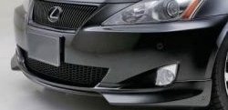 7 999 р. Накладка на передний бампер CT Lexus IS 250 XE20 седан доресталийнг (2005-2013) (Неокрашенная). Увеличить фотографию 1