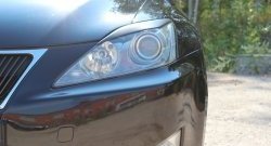 1 089 р. Реснички на фары RA  Lexus IS  250 XE20 седан (2005-2013) (Неокрашенные). Увеличить фотографию 2