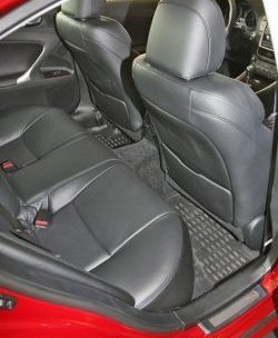 2 379 р. Комплект ковриков в салон (чёрные, полиуретан) Element Lexus IS 250 XE20 седан доресталийнг (2005-2013) (Черные). Увеличить фотографию 4