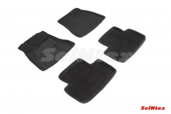 4 799 р. Комплект 3D ковриков в салон (ворсовые / чёрные) (кроме версий с гибридным двигателем) Seintex Lexus IS 350 (XE20) седан дорестайлинг (2005-2013). Увеличить фотографию 1