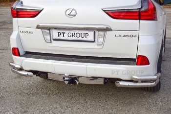 14 899 р. Фаркоп Petroil Tuning (съемный квадрат, с нержавеющей накладкой) Toyota Land Cruiser 200 2-ой рестайлинг (2015-2021) (Без заглушки ). Увеличить фотографию 4