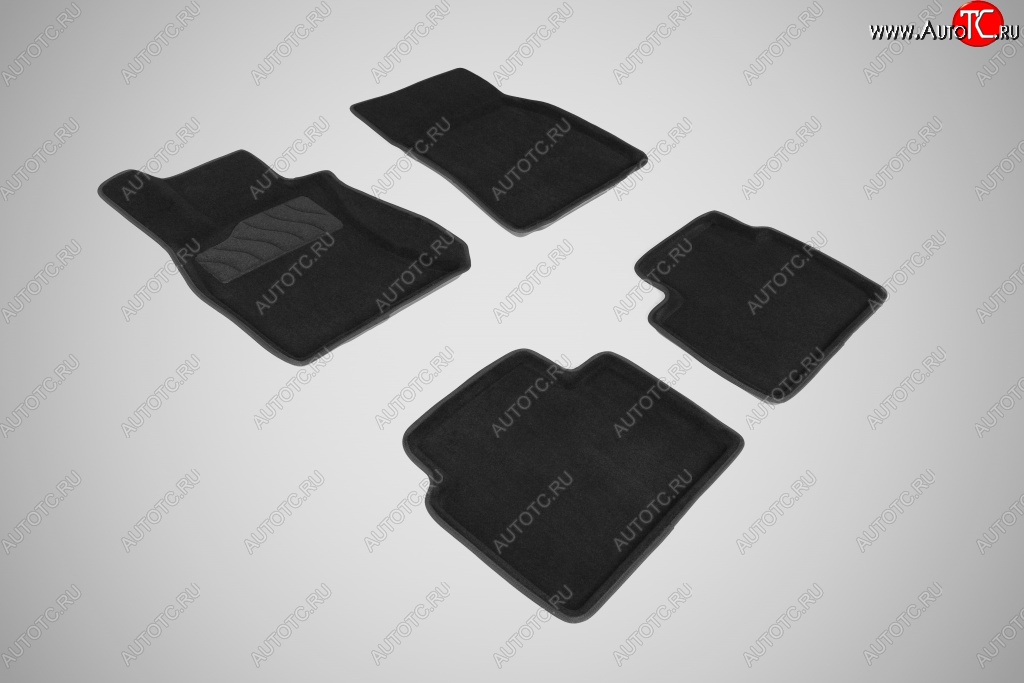 4 499 р. Комплект ковриков в салон Seintex 3D (текстиль) Lexus LS 460 XF40 1-ый рестайлинг (2009-2012) (черные)