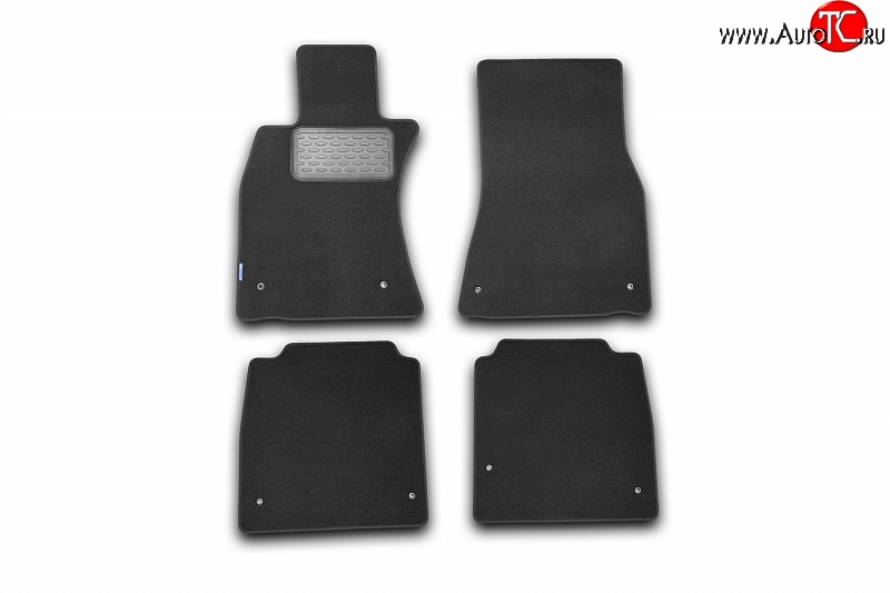 5 599 р. Комплект ковриков в салон (АКПП, текстиль, чёрные) Element Lexus LS 600HL (2007-2012)