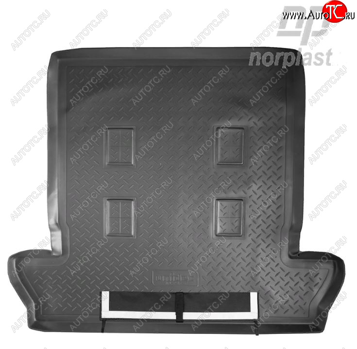 3 169 р. Коврик багажника Norplast  Lexus LX  570 (2007-2024) (Черный, с погрузочным ковриком (фартуком))