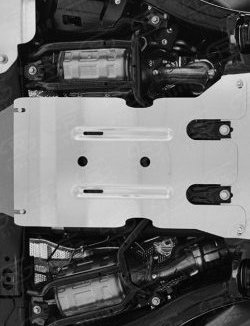 4 399 р. Защита коробки передач Russtal  Lexus LX  450d (2015-2024). Увеличить фотографию 1