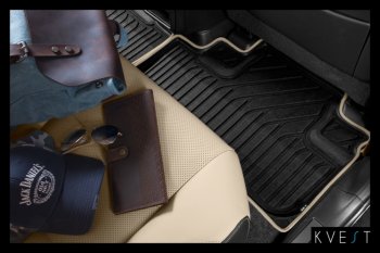 1 499 р. Коврик в салони премиум-класса Kvest (бежевый/бежевый)  Lexus LX ( 450d,  570) (2015-2024). Увеличить фотографию 6