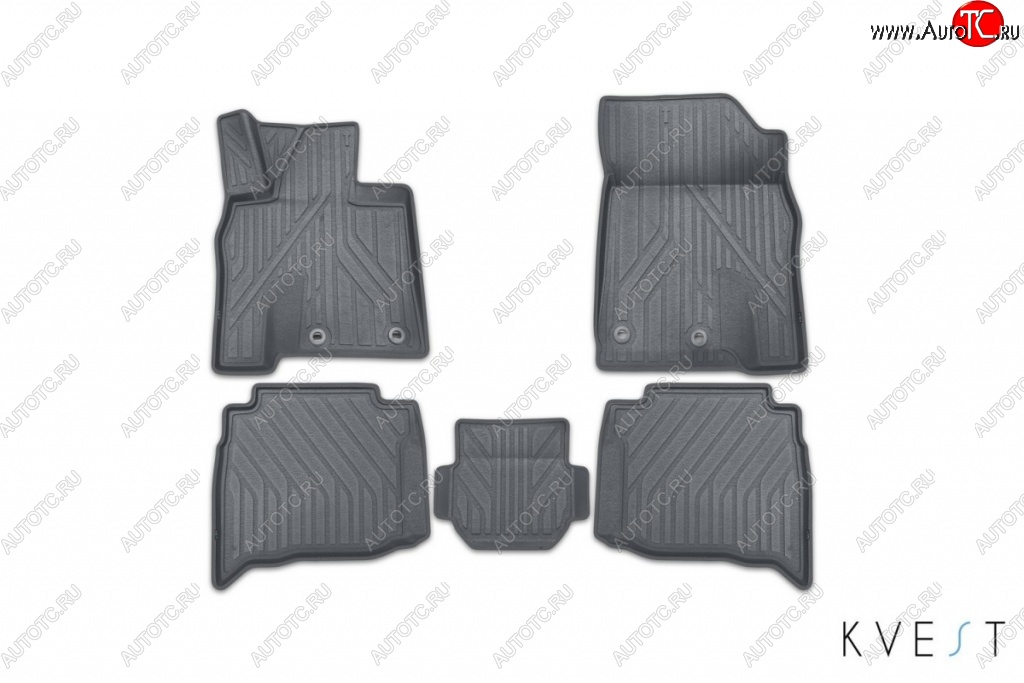 1 569 р. Коврик в салони премиум-класса Kvest (серый/серый)  Lexus LX ( 450d,  570) (2015-2024)