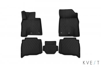 Комплект ковриков салона Kvest Lexus LX 450d J200 (2015-2024)  (Черный)