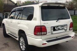 6 649 р. Спойлер со стоп сигналом CUSTOM Lexus LX470 J100 дорестайлинг (1998-2002) (Неокрашенный). Увеличить фотографию 2