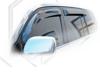 1 999 р. Дефлектора окон CA-Plastiс  Lexus LX  570 (2007-2012) (Classic полупрозрачный, Без хром.молдинга, Крепление только на скотч). Увеличить фотографию 1
