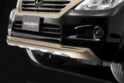11 949 р. Накладка на передний бампер Goldman Lexus LX 570 J200 дорестайлинг (2007-2012) (Неокрашенная). Увеличить фотографию 4