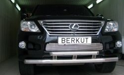 8 799 р. Декоративная вставка воздухозаборника Berkut Lexus LX 570 J200 дорестайлинг (2007-2012). Увеличить фотографию 1