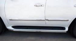 11 349 р. Защита порогов Russtal из круглой трубы диаметром 42 мм (2012-н.в.)  Lexus LX  570 (2007-2012). Увеличить фотографию 4