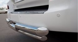 21 899 р. Защита заднего бампера (Ø76 и 42 мм, нержавейка) Russtal  Lexus LX  570 (2007-2012). Увеличить фотографию 3