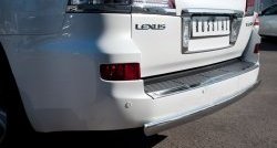 14 999 р. Защита заднего бампера (Ø75х42 мм, нержавейка) Russtal  Lexus LX  570 (2007-2012). Увеличить фотографию 2