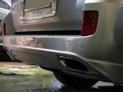 27 499 р. Задний бампер ELFORD Lexus LX 570 J200 дорестайлинг (2007-2012) (Неокрашенный). Увеличить фотографию 2