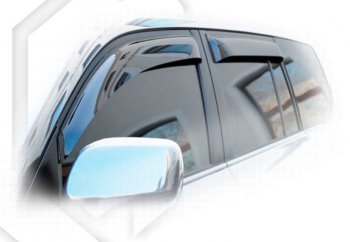 1 999 р. Дефлектора окон CA-Plastiс  Lexus LX  570 (2015-2024) (Classic полупрозрачный, Без хром.молдинга, Крепление только на скотч). Увеличить фотографию 1