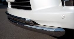 21 899 р. Защита переднего бампера (2 трубыØ76 и 42 мм, нержавейка) Russtal  Lexus LX  570 (2012-2015). Увеличить фотографию 3
