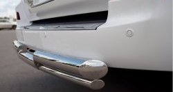 21 899 р. Защита заднего бампера (2 трубы Ø76 и 42 мм, нержавейка) Russtal  Lexus LX  570 (2012-2015). Увеличить фотографию 4
