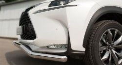 16 999 р. Защита переднего бампера (Ø63 мм волна, нержавейка, F-SPORT) Russtal  Lexus NX  200T (2015-2024). Увеличить фотографию 3