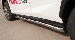 17 799 р. Защита порогов из круглой трубы диаметром 63 мм F SPORT Russtal  Lexus NX  200T (2015-2024). Увеличить фотографию 4