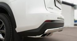 16 849 р. Защита заднего бампера (Ø75x42 мм, нержавейка, F-Sport) Russtal  Lexus NX  200T (2015-2024). Увеличить фотографию 3